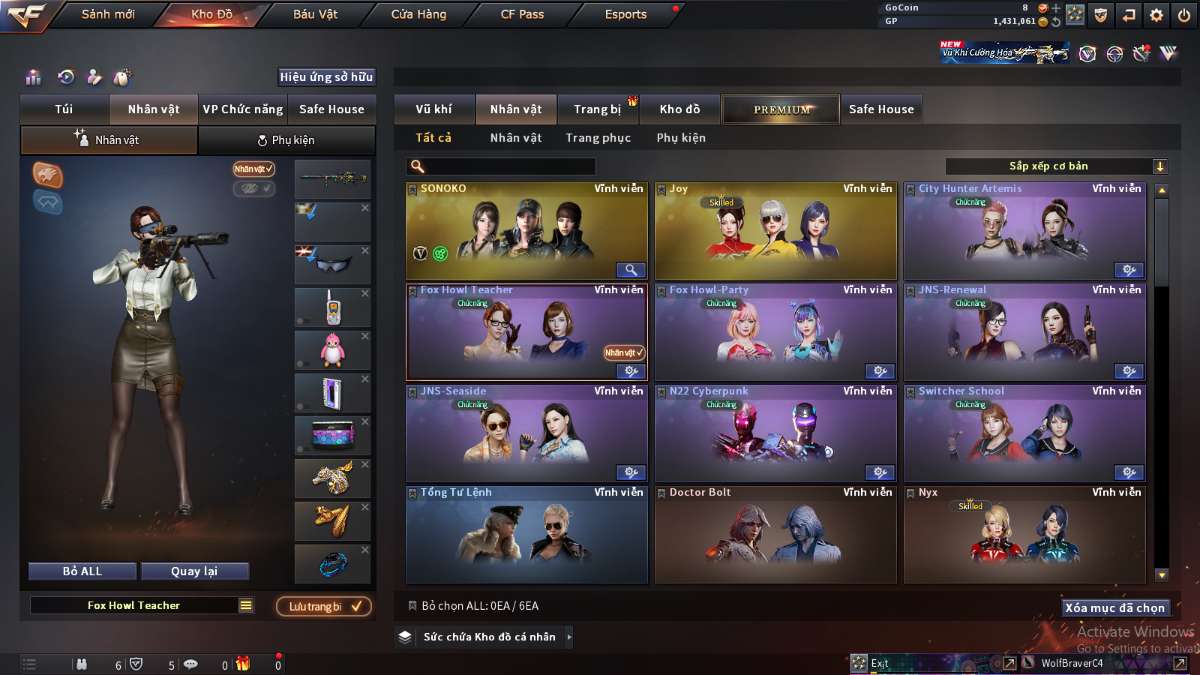 shop acc cf uy tin gia re